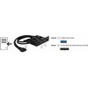 Delock priekinis skydelis 3,5" 2 x USB 3.0 juodas (stulpelio lizdas)