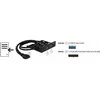 Delock priekinis skydelis 3,5" 2 x USB 3.0 juodas (stulpelio lizdas)