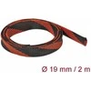 Delock Geflechtschlauch dehnbar 2 m x 19 mm juodas-raudona