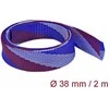 Delock Geflechtschlauch dehnbar 2 m x 38 mm blau-raudona-baltas