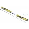 Delock Geflechtschlauch dehnbar 2 m x 6 mm juodas-gelb
