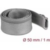 Delock Geflechtschlauch mit Reißverschluss hitzebeständig 1 m x 50 mm grau