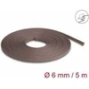 Delock Geflechtschlauch nagerfest dehnbar 5 m x 6 mm braun