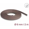 Delock Geflechtschlauch nagerfest dehnbar 2 m x 6 mm braun
