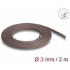 Delock Geflechtschlauch nagerfest dehnbar 2 m x 3 mm braun