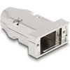 Delock Gehäuse für D-Sub 9 Pin Stecker / Buchse mit Zugentlastung Zinklegierung