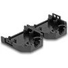 Delock Gehäuse für D-Sub 9 Pin Stecker / Buchse Kunststoffgehäuse mit Zugentlastung juodas