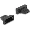 Delock Gehäuse für D-Sub 9 Pin Stecker / Buchse Kunststoffgehäuse für Flachbandkabel