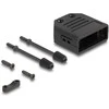 Delock Gehäuse für D-Sub 9 Pin Stecker / Buchse Kunststoffgehäuse mit Zugentlastung juodas