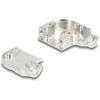 Delock Gehäuse für D-Sub 9 Pin Stecker / Buchse mit Metallhalterung 90° gewinkelt Zinklegierung