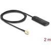 Delock GSM UMTS LTE WLAN 2,4 GHz Antenne SMA Stecker 2 dBi omnidirektional starr juodas Klebemontage