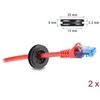 Delock Gummi Kabeldurchführung rund Ø 16 mm juodas 2 vnt.