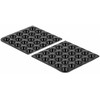 Delock Rubber feet round self-adhesive 10 x 3 mm 50 pieces juodas