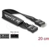 Delock HD Audio Flachbandkabel Mainboard Verlängerungskabel 9 Pin Pfostenstecker zu Pfostenbuchse 20 cm juodas