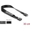 Delock HD Audio Flachbandkabel Mainboard Verlängerungskabel 9 Pin Pfostenstecker zu Pfostenbuchse 30 cm juodas