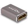 DELOCK HDMI Adapteris Buchse zu Buchse 8K 60 Hz grau Metall