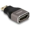 DELOCK HDMI Adapteris Mini-C Stecker zu A Buchse 8K 60 Hz grau Metall