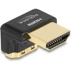 Delock HDMI Adapteris Stecker zu Buchse 90° unten gewinkelt 8K 60 Hz Metall