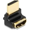 Delock HDMI Adapteris Stecker zu Buchse 90° oben gewinkelt 8K 60 Hz Metall