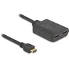 Delock HDMI skirstytuvas nuo 1 x HDMI įvesties iki 2 x HDMI išvesties 4K 60 Hz – su mažinimo funkcija