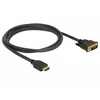 DELOCK HDMI į DVI 24+1 kabelis dvikryptis 1,5 m