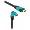 „DeLOCK“ didelės spartos HDMI kabelis, kištukas, tiesus į kištuką, 90° kampu žemyn, 48 Gbps, 8K, 60 Hz, 1 m, 1 m, HDMI A tipo (standartinis), HDMI A tipo (standartinis), 3D, 48 Gbit/s, juodas, mėlynas