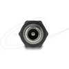 Delock Hohlstecker Adapteris DC 5,5 x 2,1 mm Buchse auf Buchse mit Gewinde gewinkelt 90°