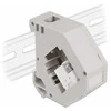 Delock Hutschienenadapter mit Keystone IEC Buchse zu Terminalblock