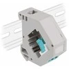 Delock Hutschienenadapter mit Keystone LC Duplex Buchse zu LC Duplex Buchse aqua