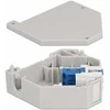 Delock Hutschienenadapter mit Keystone LC Duplex Buchse zu LC Duplex Buchse blau