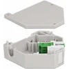 Delock Hutschienenadapter mit Keystone LC Duplex Buchse zu LC Duplex Buchse grün