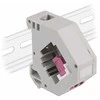 Delock Hutschienenadapter mit Keystone LC Duplex Buchse zu LC Duplex Buchse violett