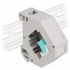 Delock Hutschienenadapter mit Keystone SC Simplex Buchse zu SC Simplex Buchse aqua