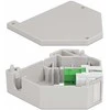 Delock Hutschienenadapter mit Keystone SC Simplex Buchse zu SC Simplex Buchse grün