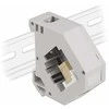 Delock Hutschienenadapter mit Keystone SC Simplex Buchse zu SC Simplex Buchse beige