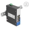 Delock Industrie Gigabit Ethernet Switch 8 Port RJ45 für Hutschiene