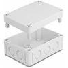 Delock Installationsgehäuse mit Kabeleinführungen 130 x 93 x 57 mm grau