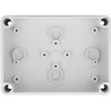Delock Installationsgehäuse mit Kabeleinführungen 130 x 93 x 57 mm grau