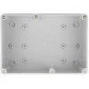 Delock Installationsgehäuse mit Kabeleinführungen 180 x 125 x 90 mm grau