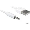 Delock Cable USB-A kištukas > Jack 3,5 mm kištukas 4 kontaktų iPod Shuffle 1 m