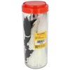 Delock 19357 - Parallel entry cable tie - Plastic - Juodas - Baltas - 500 pc(s)
