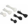 Delock 19357 - Parallel entry cable tie - Plastic - Juodas - Baltas - 500 pc(s)