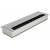 Delock Kabeldurchführung für Tischeinbau mit Bürste 280 x 80 x 28 mm sidabrinis