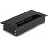 Delock Kabeldurchführung für Tischeinbau mit Bürste 160 x 80 x 28 mm juodas
