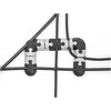 Delock Kabelhalter selbstklebend modular Set 9 Stück juodas / grau