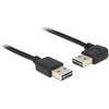 Delock Kabelis EASY-USB 2.0 Typ-A Stecker > EASY-USB 2.0 Typ-A Stecker gewinkelt links / rechts 3 m