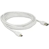 Delock Kabelis EASY-USB 2.0 Typ-A Stecker > USB 2.0 Typ Mini-B Stecker 3 m baltas