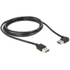 Delock Kabelis EASY-USB 2.0 Typ-A Stecker > EASY-USB 2.0 Typ-A Stecker gewinkelt links / rechts 3 m