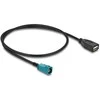 Delock Kabelis HSD Z Stecker zu USB 2.0 Typ-A Buchse 0,5 m