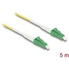 Delock Kabelis Lichtwellenleiter LC-APC zu LC-APC Simplex Singlemode OS2 5 m